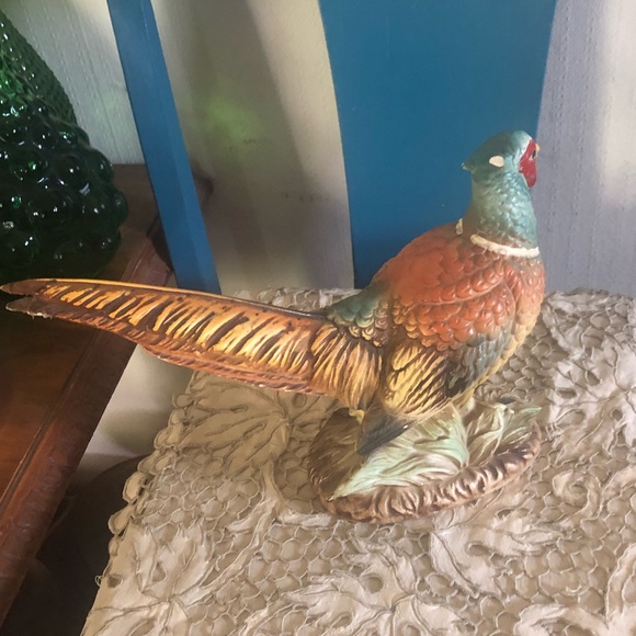 Vintage Hand-painted Ring-Necked Pheasants Bird Figurines Made in JAPAN - Picture 8 of 16